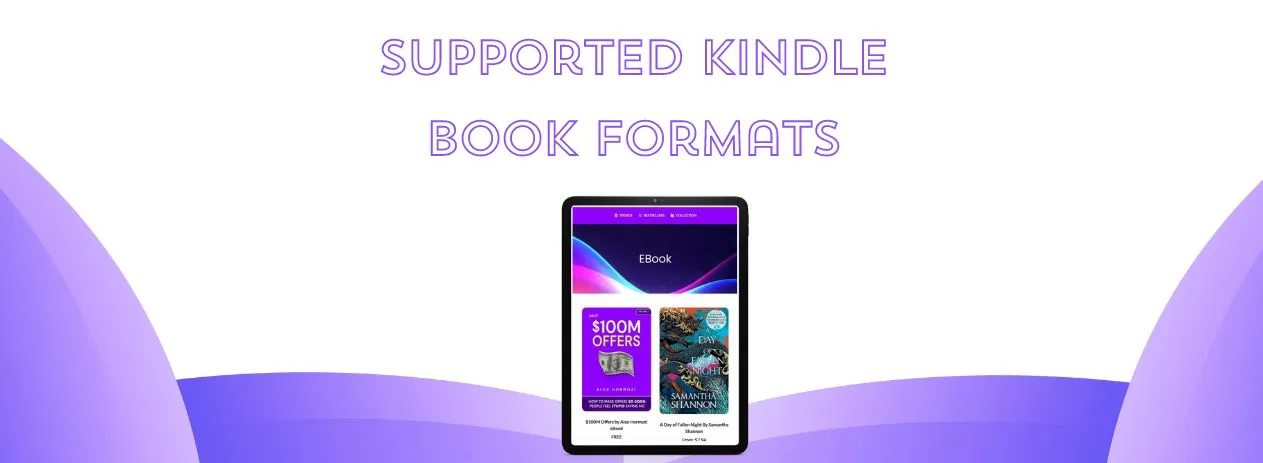 kindle supported book formats